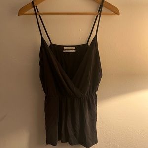 Black Deep Cut Tank - UO